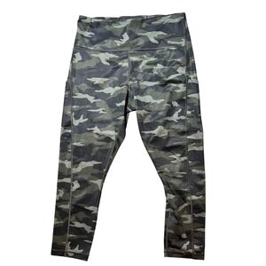 Athleta Ultimate Camo 7/8 Tights 1X‎ High Rise Pocket Leggings Activewear Yoga